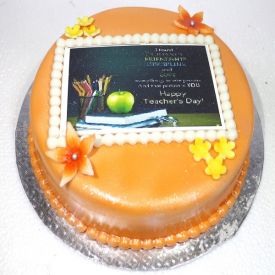 Teachers Day Photo Cake