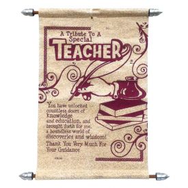 Teachers Day Scroll Card