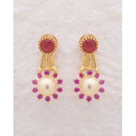 Pearl Floral Earrings