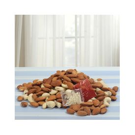 Almonds 100gms Cashews nuts 100gms Roli Chawal
