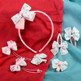 Polka Hair Accessory Set