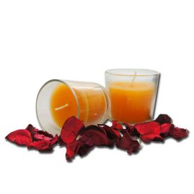 Orange Glass Candles