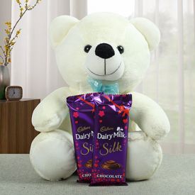 Teddy with chocolates