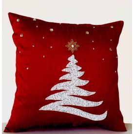 Red Christmas cushion