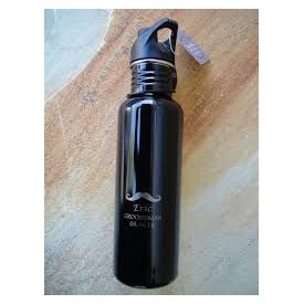 Black sipper bottle