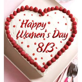 woman day heart shaped cake 1 Kg