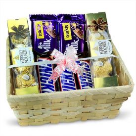 Basket Of Mixed Chocolates