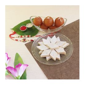 Kaju sweets with rakhi