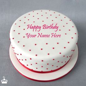 Decorated Round Fondant Cake