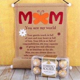 Wall Hanging Scroll And Chocolate Gift Hamper