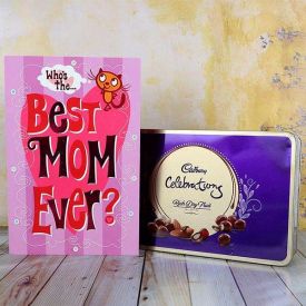 Greeting Card And Chocolate Gift Hamper