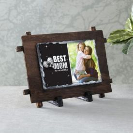 Best Mom Personalized Stone Photo Frame