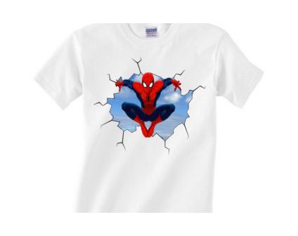 My Hero My Spiderman White T-Shirt