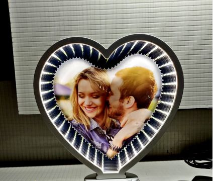 Heart Shape LED Magic Mirror