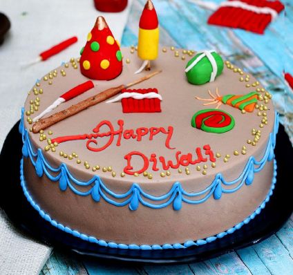 Special Diwali Crackers Cake