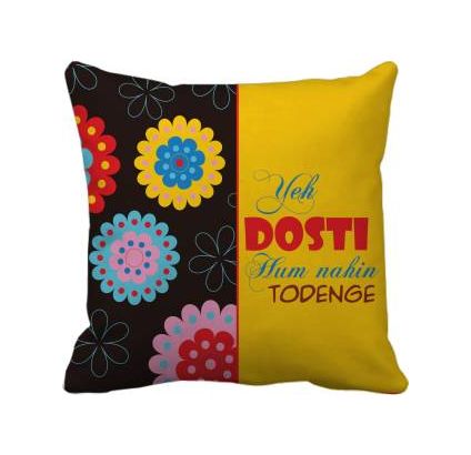 Friendship Day Cushion Cover With Filler