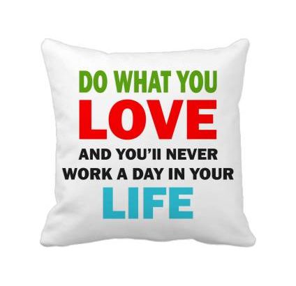 Love Printed Cushion Cover