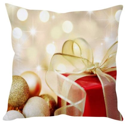 Christmas Gifts Cream Cushion Cover