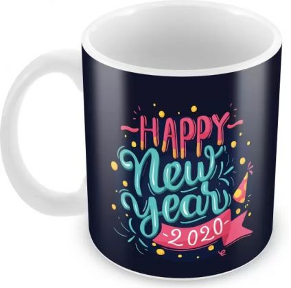 Printed Happy New Year 2018 Mug