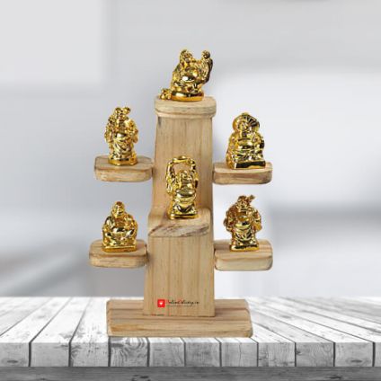 Laughing Buddha with Stand