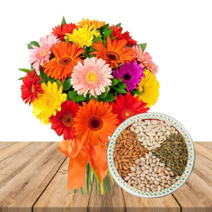 Flower with Dry Fruits