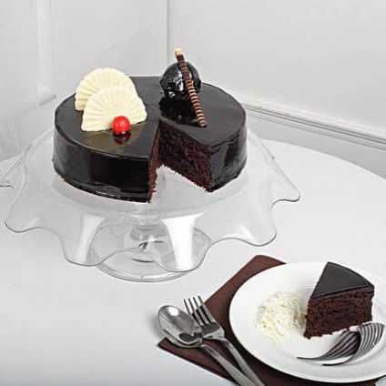 Exotic chocolate cake