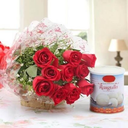 Red Roses N Rasgulla