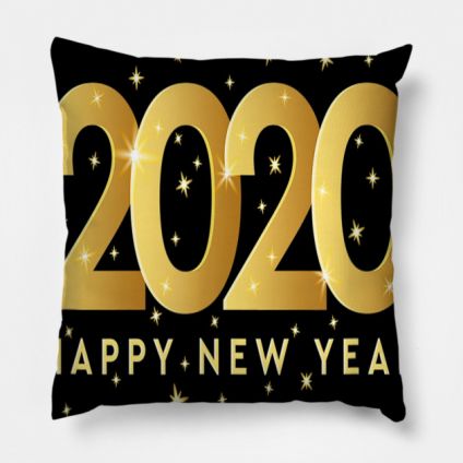 Orange New Year Cushion Cover