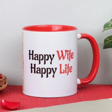 Personalized red mug