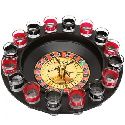 Drinking Roulette Game & Shot Glasses