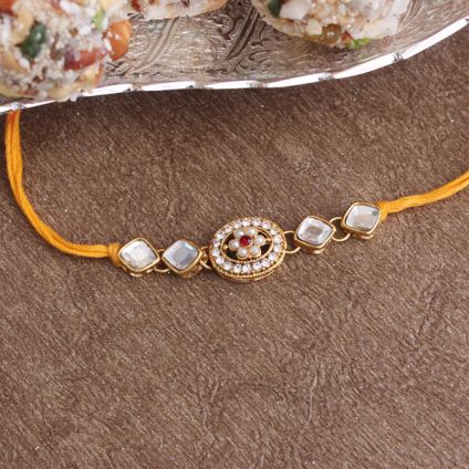 Unique Golden Rakhi