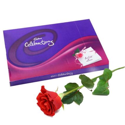 1 red rose and cedbury celebration