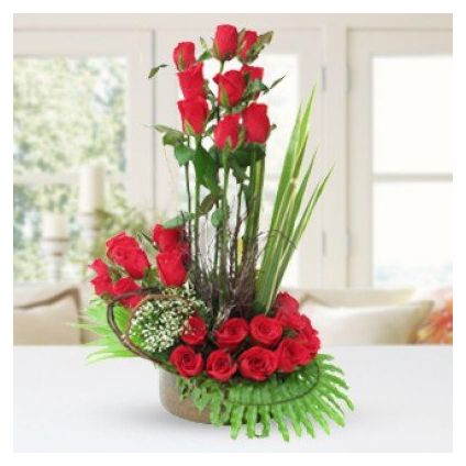 Roses arrangements in 3- layer