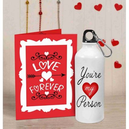 Gifts For Sipper 600 ml Water Bottle (I Love U)