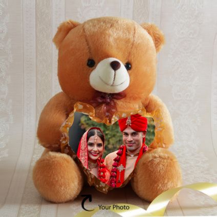 Photo Personalized Brown Teddy Bear
