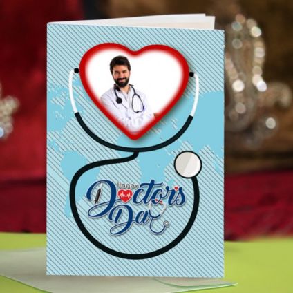 Greeting card for doctors day gift
