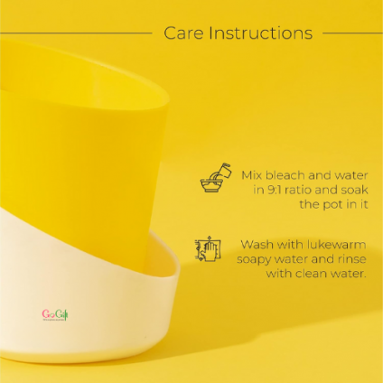 3 Pcs Yellow Self watering pot