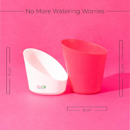 5 Pcs Magenta Self watering pot