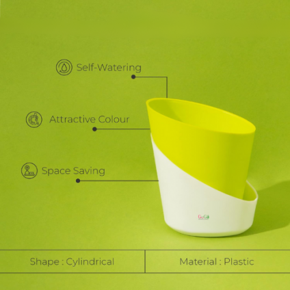 3 Pcs Parrot Green Self watering pot Combo