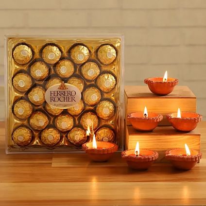 Ferrero Rocher with Diya