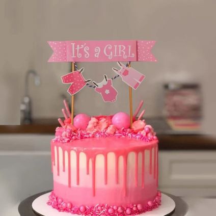 Baby girl dress cake