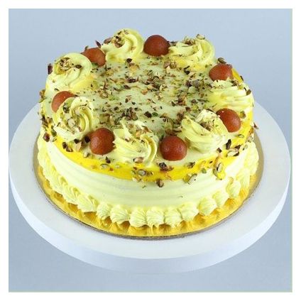 Gulab jamun flower design cake