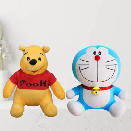 Pooh with Doraemon