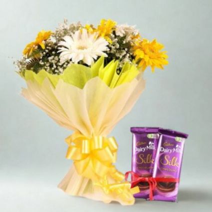 Mixed Gerbera in Vase