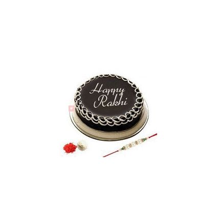 Rakhi with 1/2 kg Chocolate cake