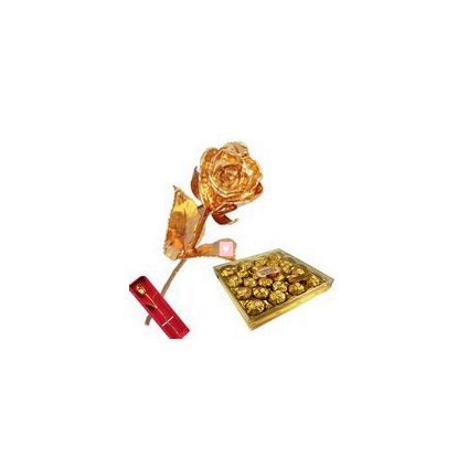 Golden Rose with Ferrero Rocher