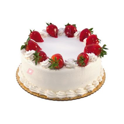 Eggless Strawberry Cake