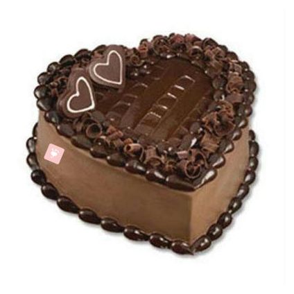 Heart Shape Eggless Chocolate cake