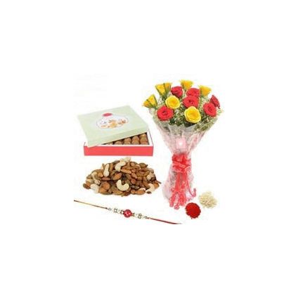 1kg Dry Fruits and Rakhi Hamper