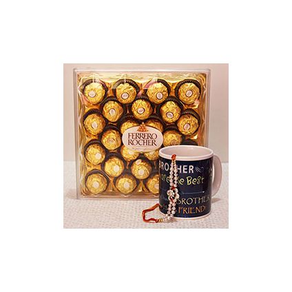 Big Ferrero Rocher box with a nice printed mug